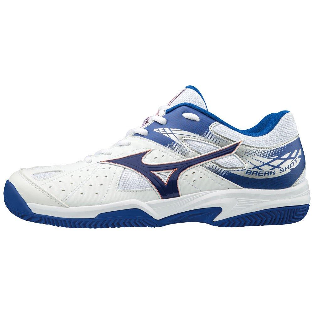 Mizuno Men's Tennis Shoes BREAK SHOT 2 CC White/Blue - WCKNOXA-29